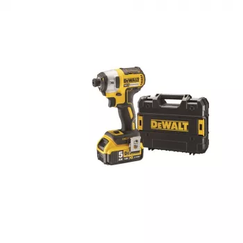 Slagschroevendraaier DeWALT DCF887P2-QW 1/4 inch aandrijving, 18V Li‑Ion 5Ah, 205 N·m, 3250 RPM, 2 accu's, oplader, koffer