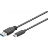 Wentronic Goobay USB 3.0 SuperSpeed kabel > USB-C™, zwart, 2 m - USB 3.0-stekker (type A) > USB-C-stekker (71221)