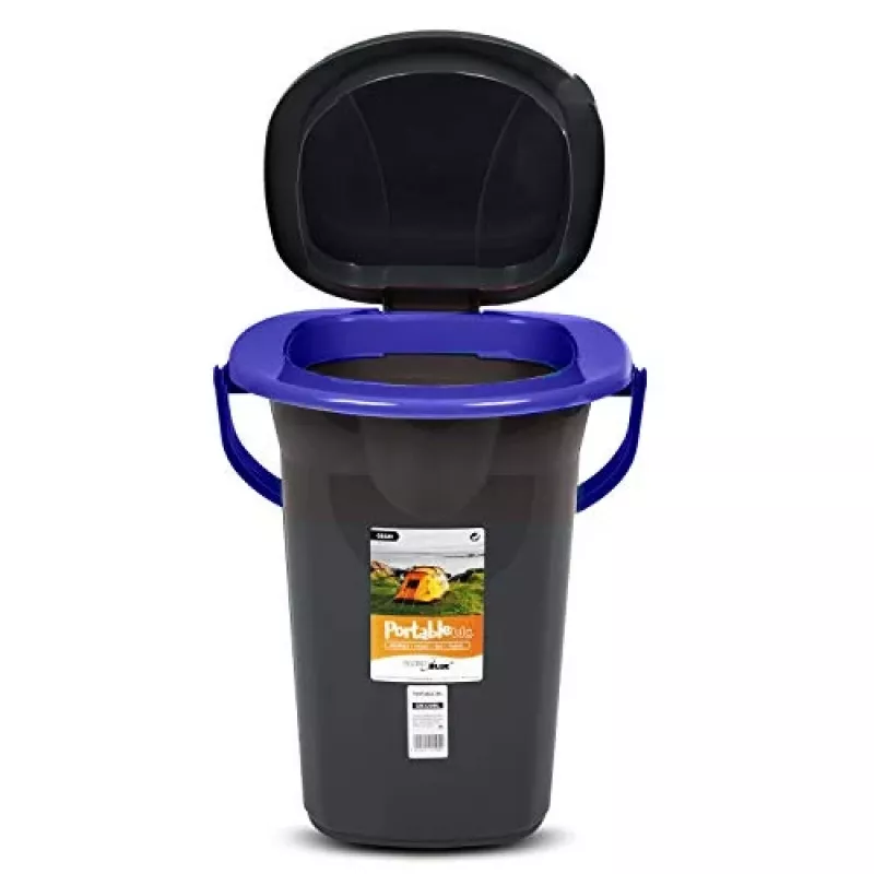 GreenBlue GB320BB draagbare campingtoiletemmer, 19 l, zwart/marineblauw