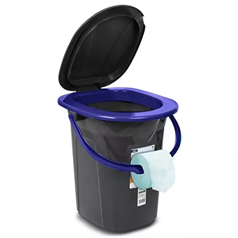 GreenBlue GB320BB draagbare campingtoiletemmer, 19 l, zwart/marineblauw