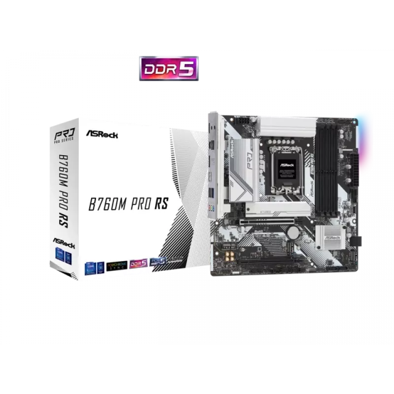 ASRock B760M Pro RS DDR5 Micro-ATX moederbord