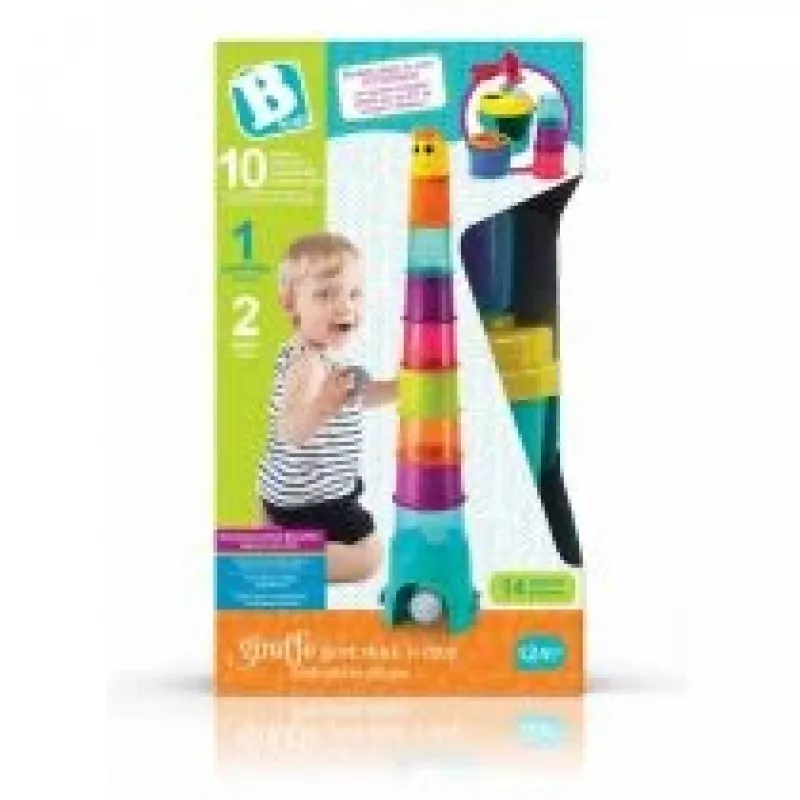 Multifunctionele giraffen-toren XL van B-kids model 1164702NN, hoogte 120 cm, speel- en activiteitentoren