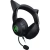 Kraken Kitty V2 - zwart, gamingheadset, kattenoren, stream-reactieve verlichting, HyperClear-cardioïdemicrofoon, 40 mm TriForce-drivers, ingebouwde microfoon in de oorschelpen, Razer Chroma RGB (oor en oorschelpen), surround sound: alleen beschikbaar onder