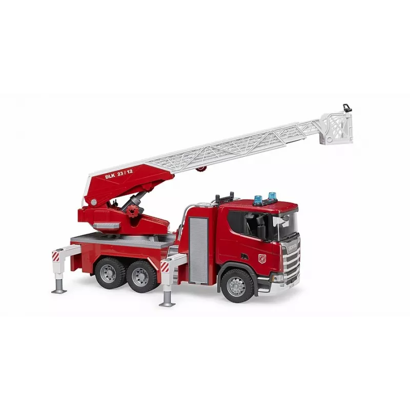 Brandweerwagen BRUDER Scania Super 560R rood wit kunststof 3+