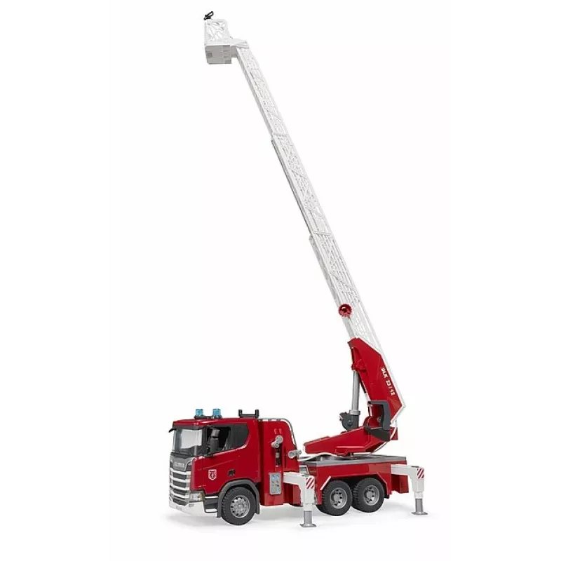 Brandweerwagen BRUDER Scania Super 560R rood wit kunststof 3+