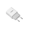 AC indoor oplader IBOX C-35 universeel wit — 5 V max, 0,3 A ingang, 1 A USB-uitgang
