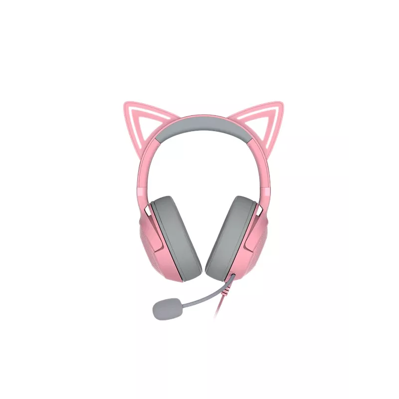 Razer Kraken Kitty V2 RZ04-04730200-R3M1 bedrade gamingheadset, USB-A, microfoon, 40 mm-drivers, Quartz Pink
