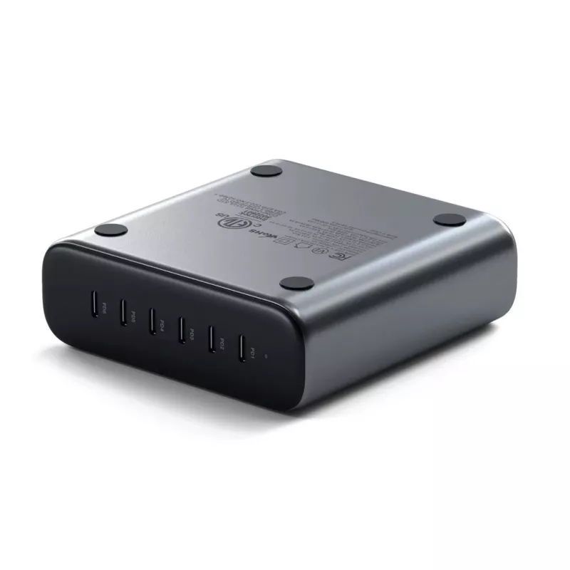 Indoor-oplader Satechi ST-C200GM-EU universeel grijs 6 USB Type-C-aansluitingen