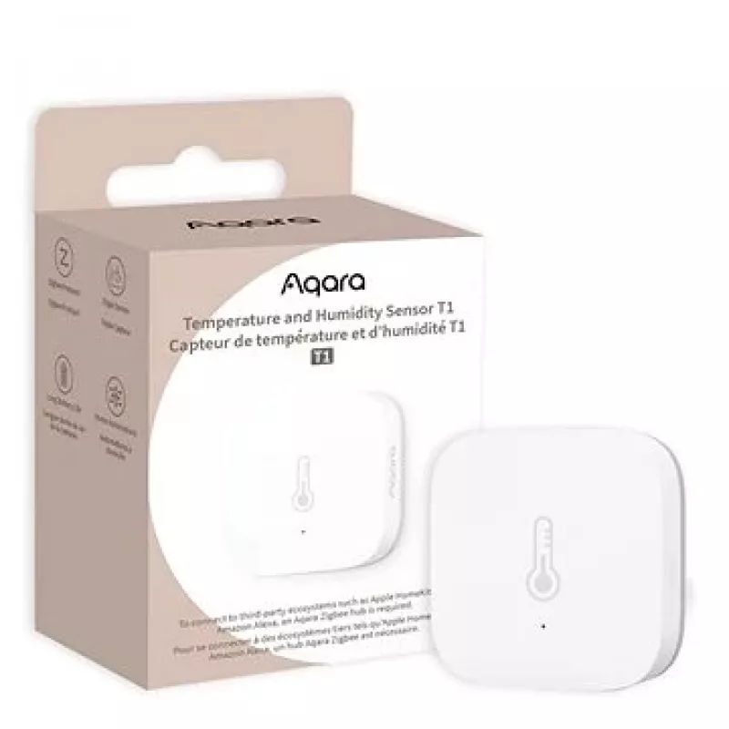 Aqara TH-S02D sensor wit temp. & luchtvochtigheid. HomeKit Alexa Google