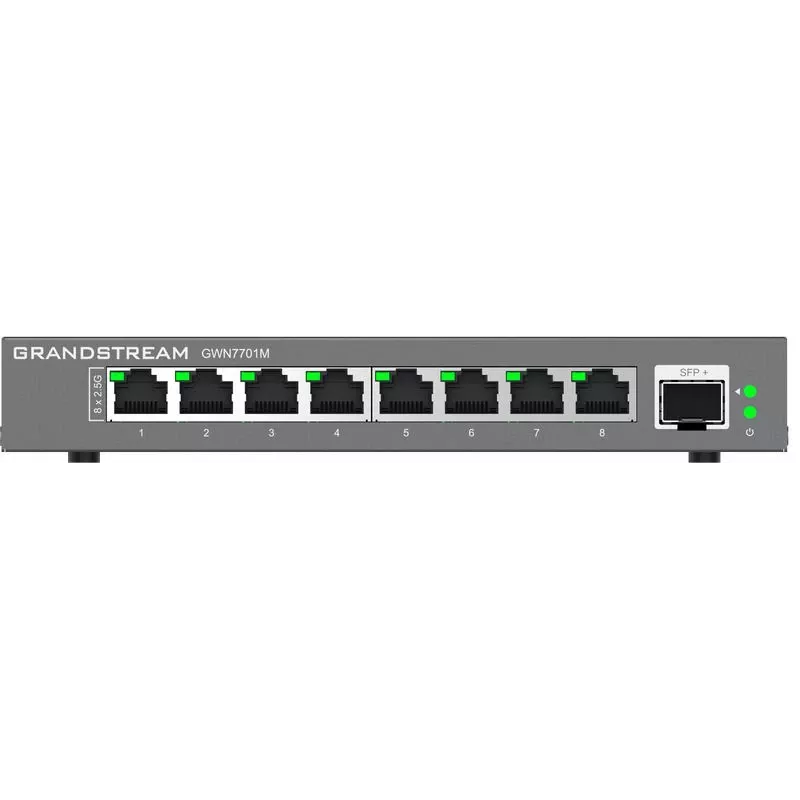 Grandstream Networks GWN7701M netwerkswitch unmanaged 2.5G Ethernet (100/1000/2500) zwart