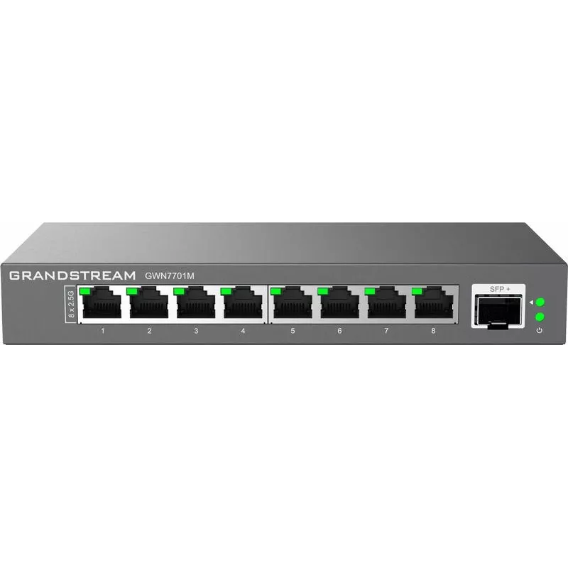 Grandstream Networks GWN7701M netwerkswitch unmanaged 2.5G Ethernet (100/1000/2500) zwart