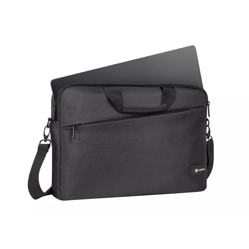 Aktetas NATEC Beira 39,6 cm (15,6 inch) — polyester, 1 hoofdvak, schouderband, zwart