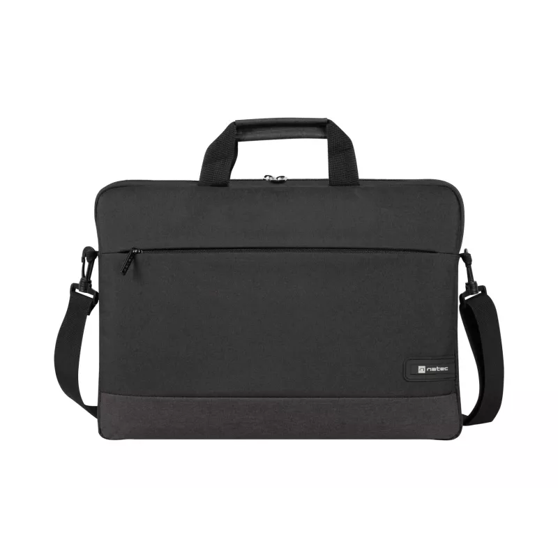 Aktetas NATEC Goa voor 39,6 cm (15,6 inch) laptops, polyester, 1 vak, schouderband, zwart