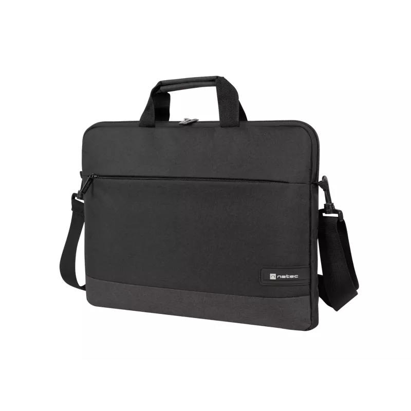 Aktetas NATEC Goa voor 39,6 cm (15,6 inch) laptops, polyester, 1 vak, schouderband, zwart