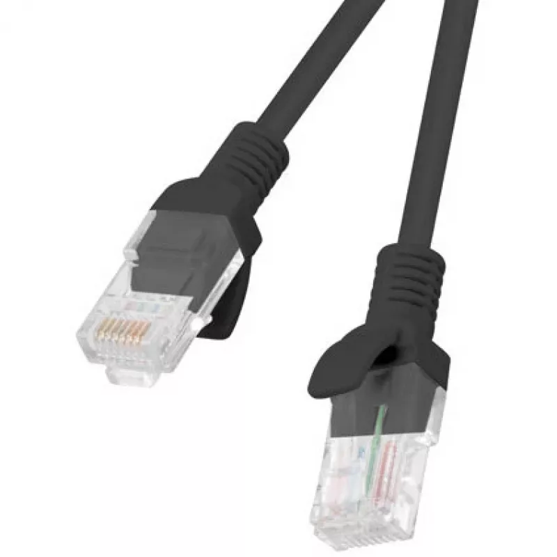 Lanberg PCU5-20CC-0025-BK Cat.5e UTP patchkabel, 0,25 m, Zwart, 10-pack