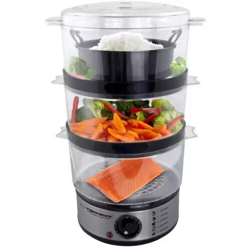 Esperanza Steam Volcano EKG009 stoomkoker, 3 manden, 400 W