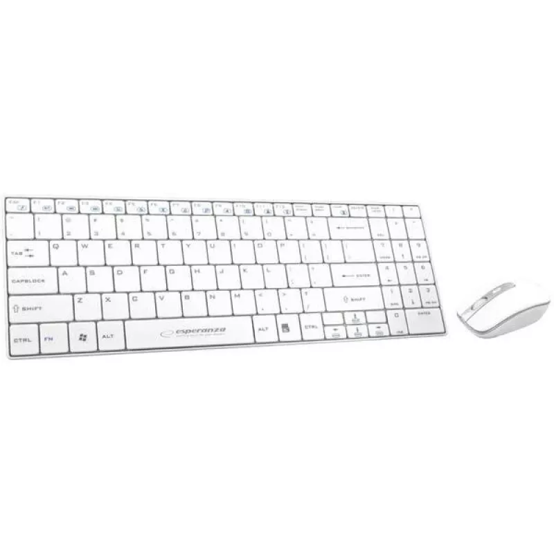 Kit toetsenbord en muis Esperanza Liberty EK122W, wit