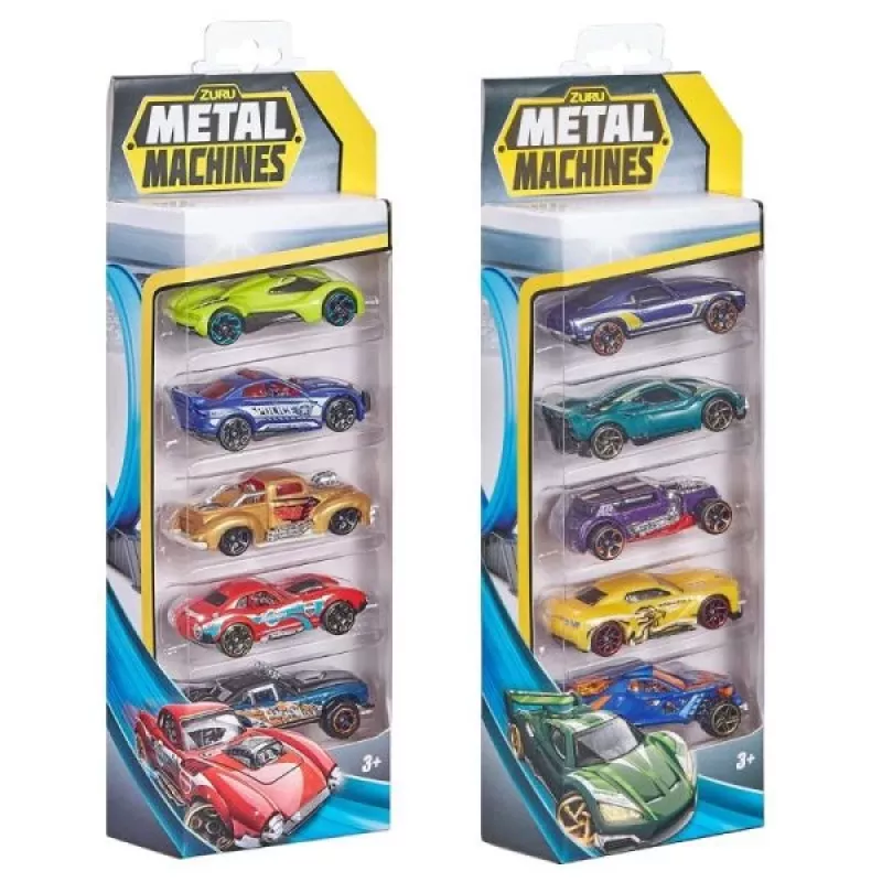 Zuru Metal Machines metalen spuitgietauto's (5 st.) 1:64, serie 2, assorti