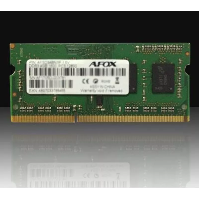 AFOX AFSD38BK1P - 8 GB - 1 x 8 GB - DDR3 - 1600 MHz - 204-pins SO-DIMM