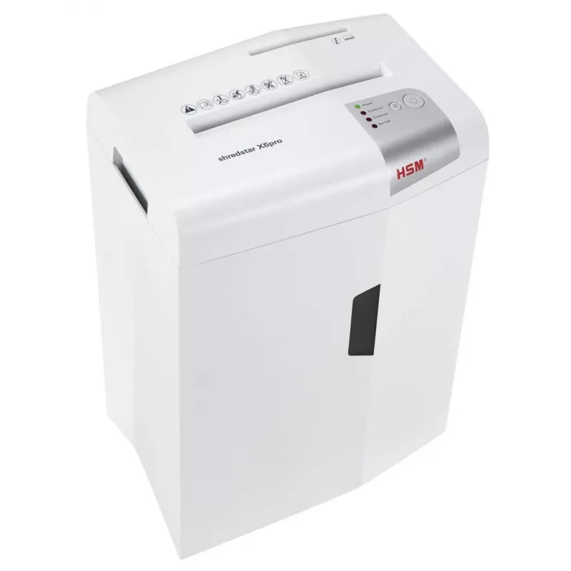 HSM shredstar X6pro papiervernietiger, 2 x 15 mm + apart CD-snijmechanisme