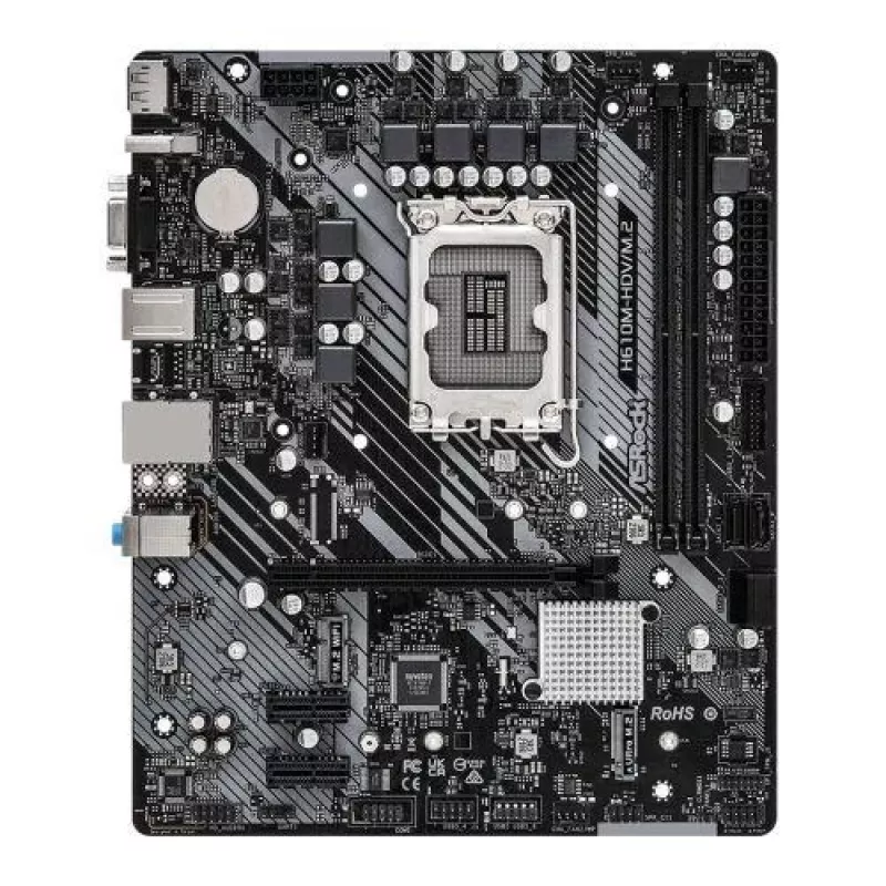 ASRock H610M-HDV/M.2 R2.0 LGA1700 DDR4 micro-ATX-moederbord