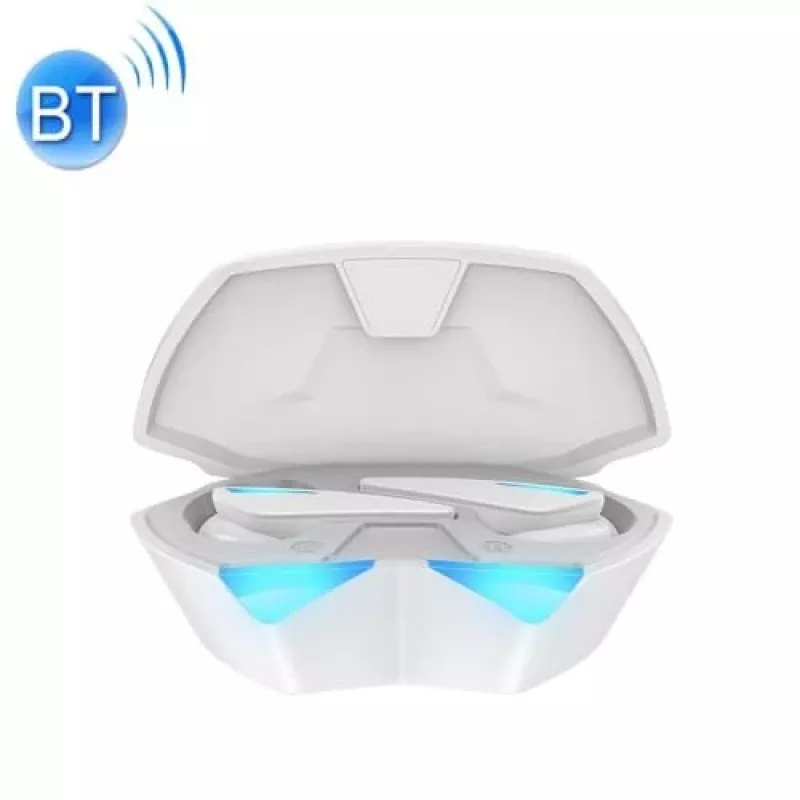 Oordopjes Awei T23 draadloos Bluetooth 5.3 USB waterbestendig wit