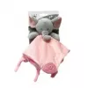 Knuffel TULILO Milly roze olifant 25 x 25 cm, zacht knuffeldier voor baby's