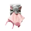Knuffel TULILO Milly roze olifant 25 x 25 cm, zacht knuffeldier voor baby's