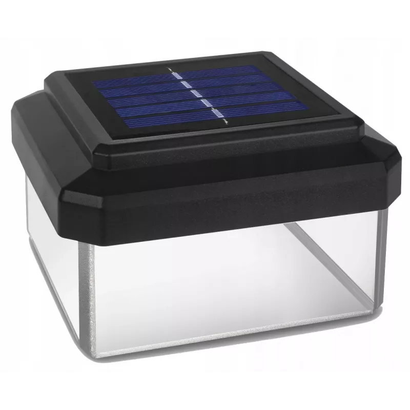 GB128 LED-solarlamp voor hekpalen en tuin, zwart - groen blauw