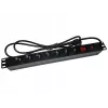 Alantec PZ071U stekkerblok 1,8 m 7 AC-stopcontacten indoor zwart