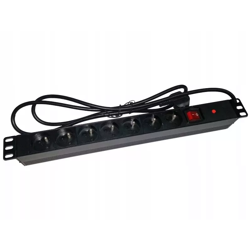 Alantec PZ071U stekkerblok 1,8 m 7 AC-stopcontacten indoor zwart