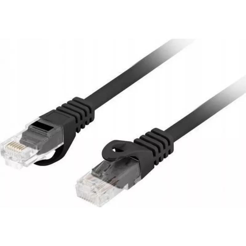 Lanberg PCU6-10CU-0025-BK Cat.6 U/UTP LSZH patchkabel, 0,25 m, zwart