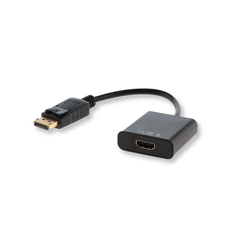 Savio CL-55 videokabel-adapter 0.2 m DisplayPort HDMI Type A (standaard) zwart