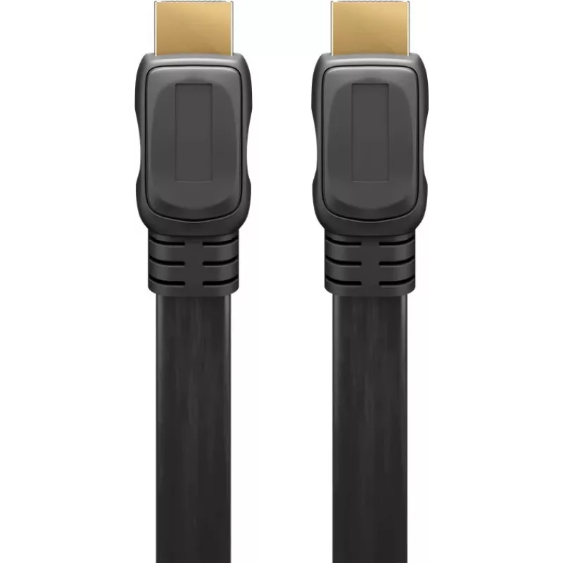 Goobay | High Speed HDMI platte kabel met ethernet | 61279 | HDMI-stekker (Type-A) | HDMI (Type-A) | HDMI naar HDMI | 2 m