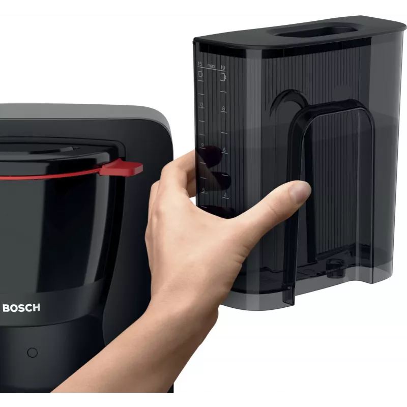 Filterkoffiezetapparaat Bosch TKA2M113, 1,25 l waterreservoir, 15 kopjes, zwart