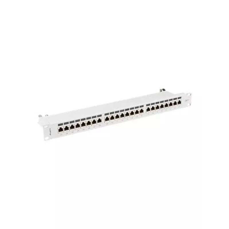 Lanberg PPS7-1024-S patchpaneel 19 inch 1U, 24 poorten, Cat7, FTP afgeschermd, grijs