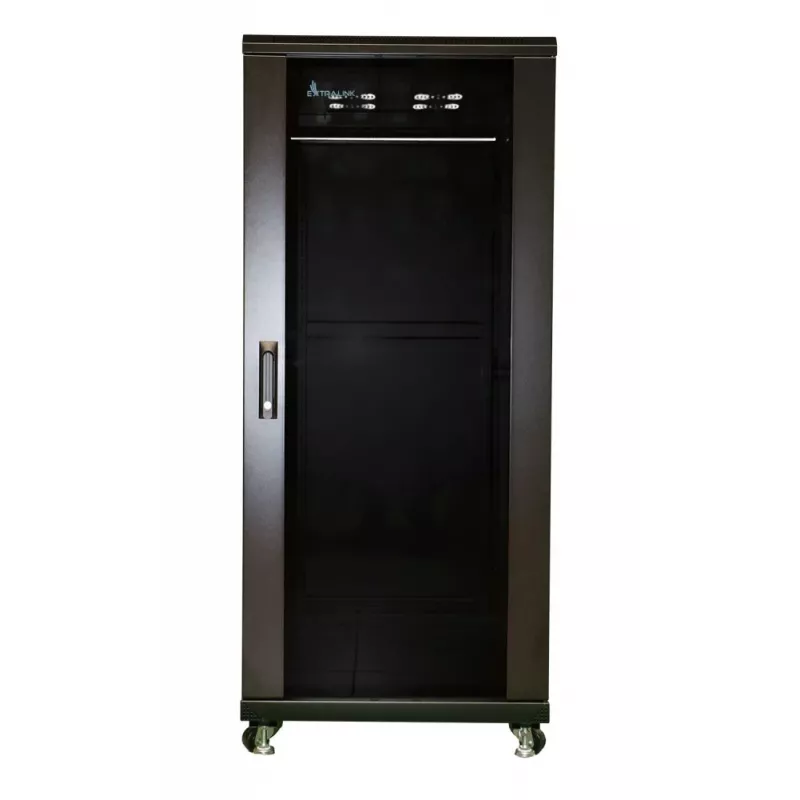Extralink EX.11366 rack-kast 27U vrijstaande kast zwart