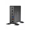 Shuttle XPC Nano PC NC40U, Intel Celeron 7305U, 1x HDMI, 1x DP, 1x USB-C/DP, 6x USB3.2, 1x 2,5-inch-insteekslot, 2x M.2, 1x LAN, RAID, 24/7 continu gebruik, incl. VESA & standvoet