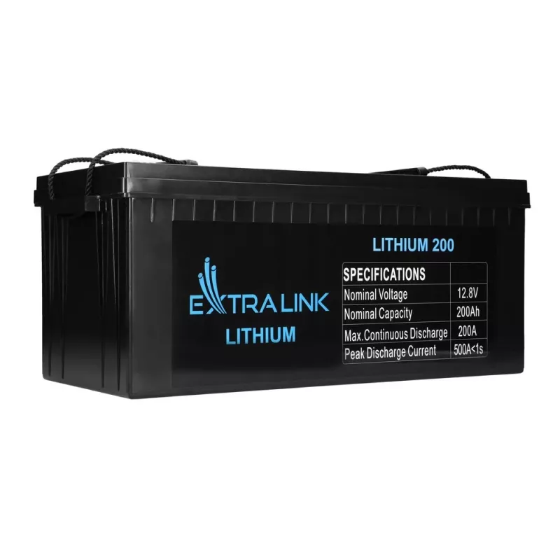 Extralink EX.30479 industriële oplaadbare lithium-ijzerfosfaataccu (LiFePO4), 12,8 V, 200 Ah