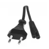 Savio CL-100 stroomkabel zwart 1,8 m IEC type E (3,4 mm, 3,1 mm) IEC C7