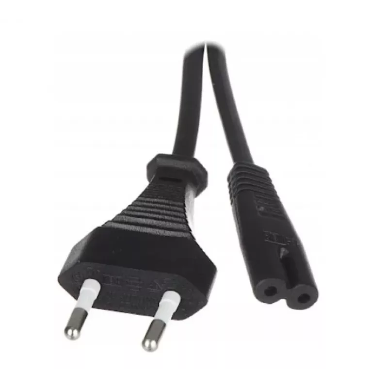 Savio CL-100 stroomkabel zwart 1,8 m IEC type E (3,4 mm, 3,1 mm) IEC C7