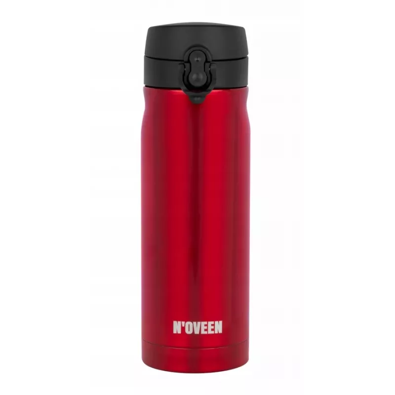 Thermosfles NOVEEN TB825 400 ml – geïsoleerde RVS drinkbeker, rood