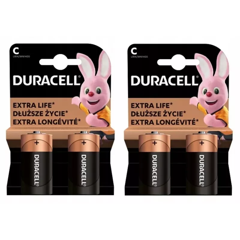 Duracell Basic C (LR14) alkalinebatterij, 2 stuks