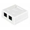 Kabelconnector Alantec GN002 2×RJ45 bus–bus wit recht kunststof
