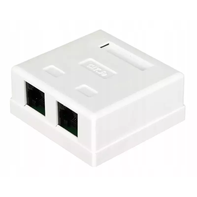 Kabelconnector Alantec GN002 2×RJ45 bus–bus wit recht kunststof