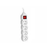 PowerWatch 3 m (4 stopcontacten) wit met aan/uit-schakelaar