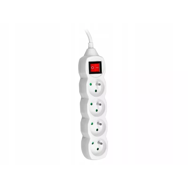 PowerWatch 3 m (4 stopcontacten) wit met aan/uit-schakelaar