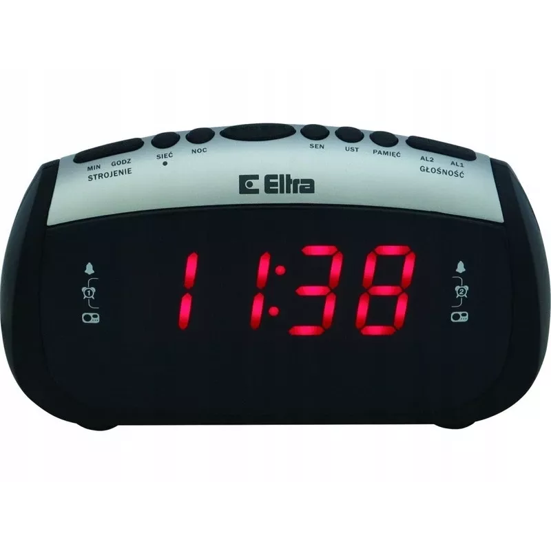 LED-wekkerradio Eltra ZOSIA 312PLL — zwart, PLL-tuner, digitale weergave
