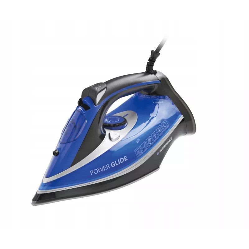 Blaupunkt HSI401 strijkijzer stoomstrijkijzer roestvrijstalen zool 2600 W blauw, wit