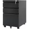 Bureau-lade-eenheid Maclean MC-850 zwart metaal 2 laden